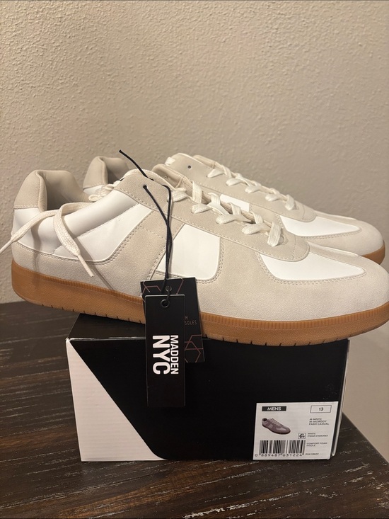 Madden Nyc Other - Madden NYC Men’s Morddy Fashion Casual White Lace Up Sneakers 13